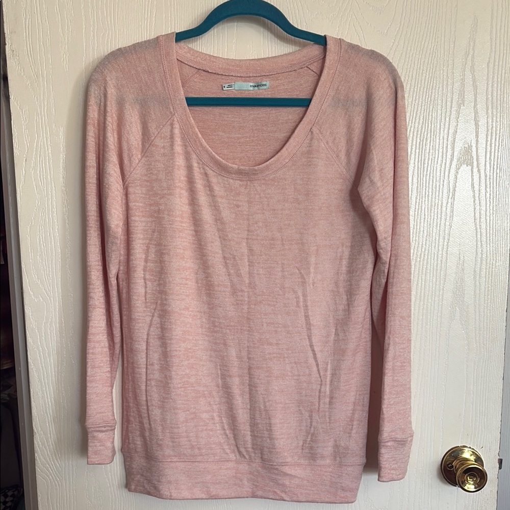 Maurices Light Pink Crew Neck Sweater